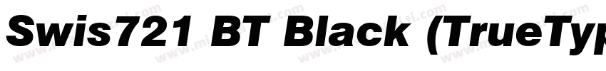 Swis721 BT Black (TrueType) (Wester字体转换